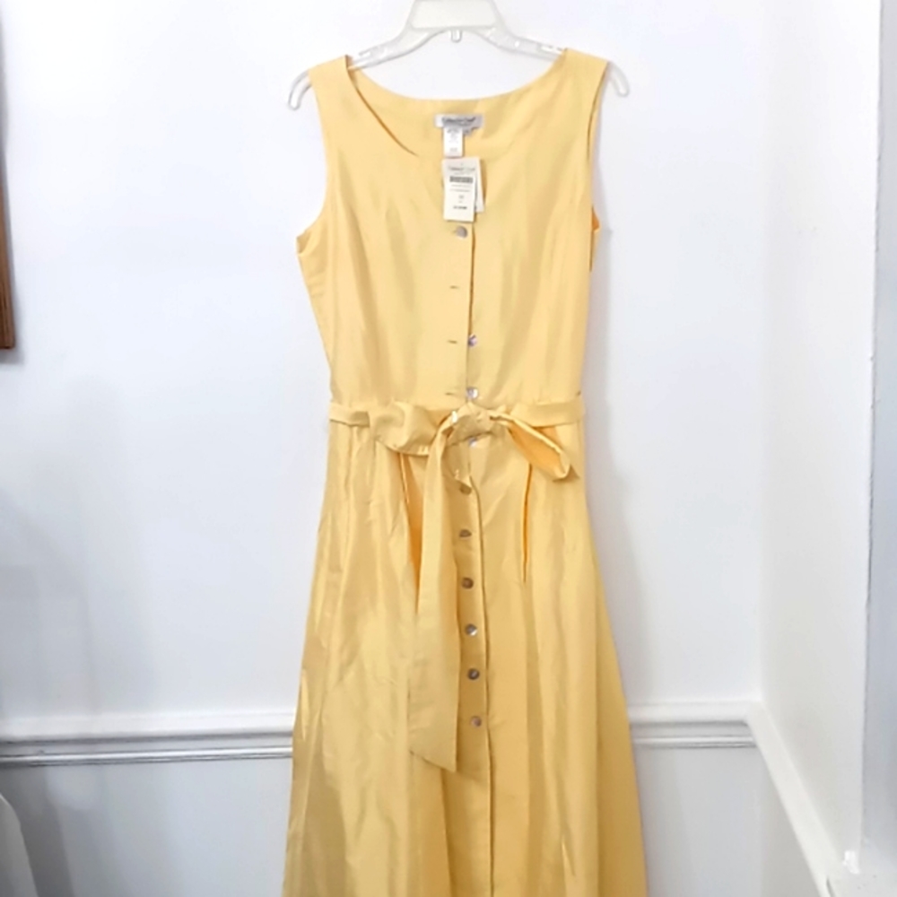 A beautiful yellow country dress great for church brunch or a picnic.